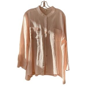 Eileen Fisher Light Pink Button-Down Shirt